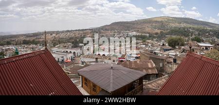 Aus der Vogelperspektive der harar Jugol Altstadt, Harari Region, Äthiopien Stockfoto