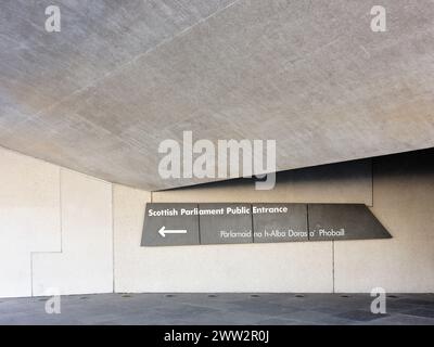 Das schottische parlamentsgebäude, Holyrood, Edinburgh, Schottland. Stockfoto