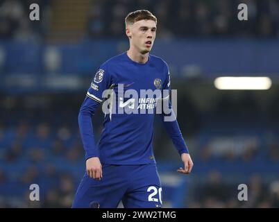 Cole Palmer aus Chelsea. - Chelsea / Newcastle United, Premier League, Stamford Bridge Stadium, London, UK - 11. März 2024. Nur redaktionelle Verwendung – es gelten Einschränkungen für DataCo. Stockfoto