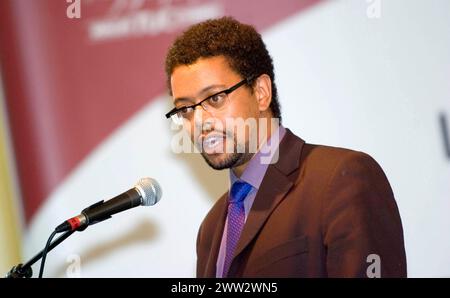 Aktenbild von Vaughan Gething, der gestern vom walisischen parlament als neuer erster Minister von Wales bestätigt wurde. Seine Rede ist auf einer Veranstaltung in Cardiff im Juni 2007 zu sehen. Stockfoto