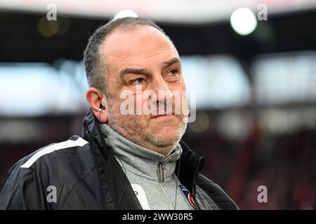 Frank Schmidt (1. FC Heidenheim 1846, Trainer), 1. FC Union Berlin gegen 1. FC Heidenheim 1846, 1. Bundesliga, Fussball, DFB, Bundesliga, Spielzeit 202 Stockfoto