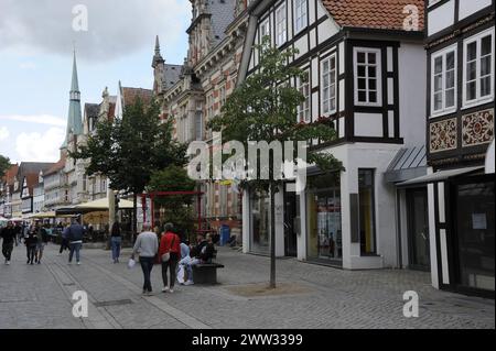 Hameln berühmte Stadt Pan Piper, Deutschland Stockfoto