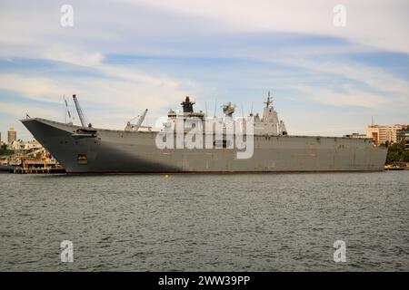 HMAS Canberra AT, Fleet Base East, Sydney, Australien Stockfoto