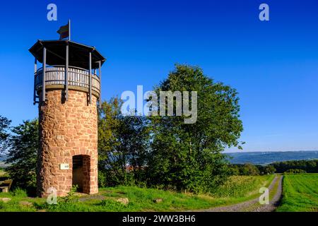 Seidenroether Warte bei Steinau an der Straße, Hessen, Deutschland Stockfoto