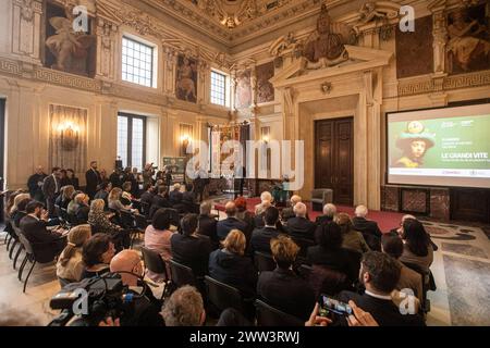 Mailand, Italien. März 2024. Longevity Summit PremiazioneMilano, Italia - Cronaca Giovedì, 21. März 2024. (Foto di Marco Ottico/Lapresse) Zeremonie des Longevity Summit Awards Mailand, Italien - Nachrichten Donnerstag, 21. März 2024. (Foto: Marco Ottico/Lapresse) Credit: LaPresse/Alamy Live News Stockfoto