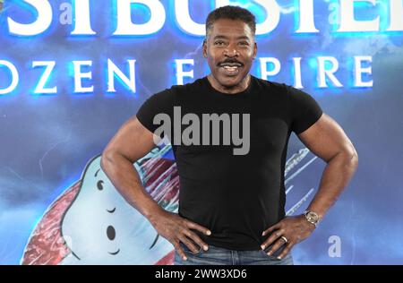 Ernie Hudson (links) und Paul Rudd während eines Fotoaufrufs für die Besetzung von Ghostbusters: Frozen Empire in Claridges, London. Bilddatum: Donnerstag, 21. März 2024. Stockfoto