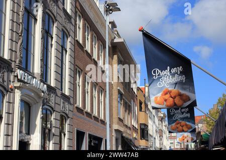 Goes, Niederlande 3. Oktober 2017: Markttag in Goes eine niederländische Stadt in der Provinz Zeeland mit etwa 37,619 Einwohnern Stockfoto