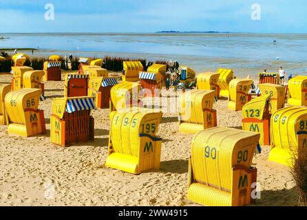 Badesaison kann demnächst wieder eröffnet werden - wie hier am Badestrand von Duhnen in Cuxhaven - gesehen am 08.10.2023 *** die Badesaison kann demnächst wieder eröffnet werden, wie hier am Duhnen Strand in Cuxhaven am 08 10 2023 zu sehen ist Stockfoto