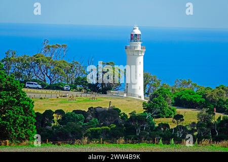 Poppy Fields Table Cape Lighthouse Burnie Tasmania Australien Tasmanische See Indischer Ozean Südpazifik Emu Bay Stockfoto