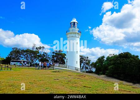 Poppy Fields Table Cape Lighthouse Burnie Tasmania Australien Tasmanische See Indischer Ozean Südpazifik Emu Bay Stockfoto