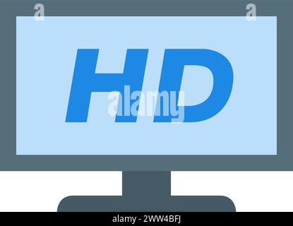 HDTV-Symbol Stock Vektor