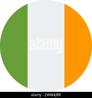 Flaggentaste für Irland Stock Vektor