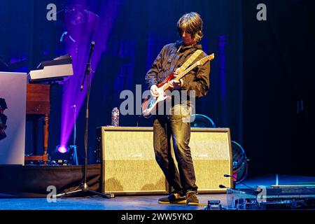 21. März 2024, Manchester, Vereinigtes Königreich: JOHN SQUIRES (ex Stone Roses Gitarrist) Live at 02 Apollo , Manchester, England, UK (Credit Image: © Andy von Pip/ZUMA Press Wire) NUR REDAKTIONELLE VERWENDUNG! Nicht für kommerzielle ZWECKE! Stockfoto