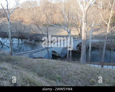 Antietam Battlefield in der Nähe von Sharpsburg, Maryland, fand während des Amerikanischen Bürgerkriegs am 17. September 1862 statt. Gewerkschaftsarmeen gegen konföderierte Armeen. Stockfoto