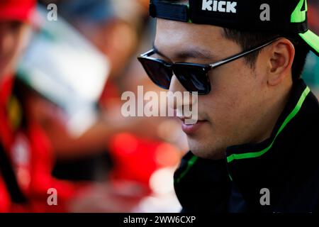 Melbourne, Victoria, Australien; 22. März 2024: Melbourne Grand Prix Circuit, Australian Formel 1 Grand Prix: Practice Day; Nummer 24 tritt sauber Pilot Guanyu Zhou bei der australischen Formel 1 Stockfoto