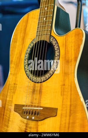 Musikinstrument zum Lob in einer protestantischen Kirche in Toronto, Kanada Stockfoto