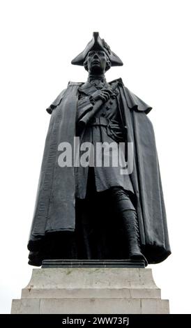 Statue von General Wolfe, Greenwich Park, South London, Großbritannien. James Wolfe (* 2. Januar 1727 bis 13. September 1759) war ein britischer Offizier der Armee, der für seine t bekannt war Stockfoto