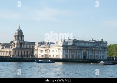 Old Royal Naval College, Greenwich, South London, Großbritannien Stockfoto