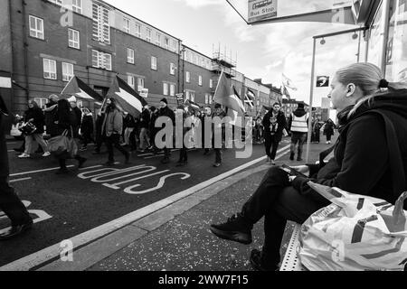 ProPalestine Demonstration im East End von Glasgow Stockfoto