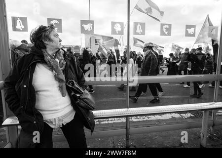 ProPalestine Demonstration im East End von Glasgow Stockfoto