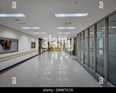 Seoul, Südkorea - Asan Medical Center, das größte Krankenhaus Südkoreas, ist nach einem Massenrücktritt von Ärzten ruhig. Stockfoto