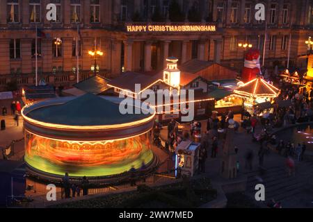 25/11/11 ..der Frankfurter Weihnachtsmarkt in Birmingham hat sich zum größten deutschen Markt außerhalb Deutschlands und Österreichs entwickelt. Mit mehr als 180 Verkaufsständen Stockfoto