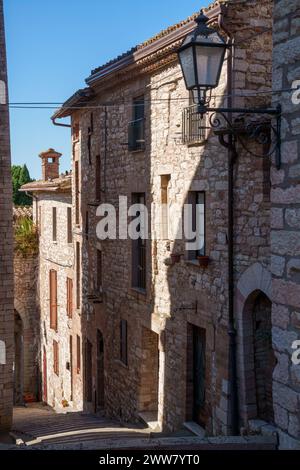 Corciano, mittelalterliches Dorf in der Provinz Perugia, Umbrien, Italien Stockfoto