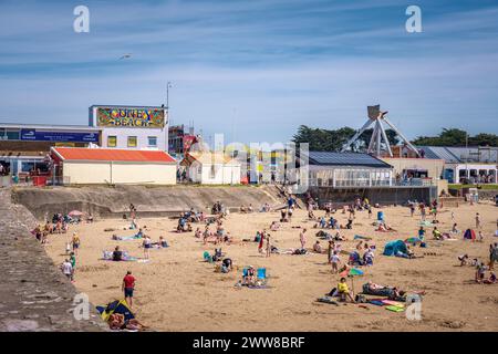 Coney Beach, Porthcawl, Wales, Großbritannien Stockfoto