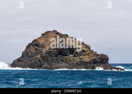 Roque de Garachico, Überbleibsel eines Vulkanausbruchs, Garachico, Teneriffa, Spanien Stockfoto