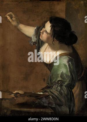 Selbstportrait als die Allegorie der Malerei (La Pittura) - Artemisia Gentileschi Stockfoto