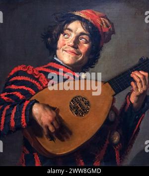 Der Lautenspieler (ca. 1625) des niederländischen Malers Frans Hals (ca. 1582–1666) niederländischer Goldener Maler Haarlem Niederlande Stockfoto