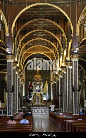 Basilica de Nuestra Senora de los Angeles (Schrein unserer Lieben Frau der Engel), Cartago, Costa Rica, Mittelamerika. Stockfoto