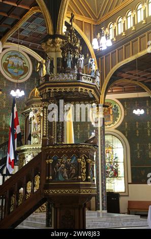 Basilica de Nuestra Senora de los Angeles (Schrein unserer Lieben Frau der Engel), Cartago, Costa Rica, Mittelamerika. Stockfoto