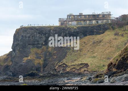 Gin Leiter ehemalige WW 2 ehemalige Radarstation in der Nähe von North Berwick Schottland. Stockfoto