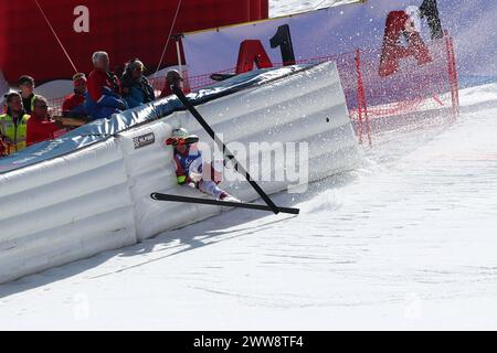 Saalbach Hinterglemm, Österreich. März 2024. Saalbach-Hinterglemm, ÖSTERREICH - 22. MÄRZ: Lukas Feurstein aus Österreich beim Audi FIS Alpine Ski World Cup Finale - Mens Super G am 22. März 2024 in Saalbach-Hinterglemm, Österreich.240322 SEPA 07 094 - 20240322 PD6475 Credit: APA-defacto Datenbank und Contentmanagement GmbH/Alamy Live News Stockfoto