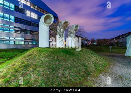 linz, österreich, 21. märz 2024, johannes kepler Universität, jku *** linz, österreich, 21. märz 2024, johannes kepler universität, jku Copyright: XW.Simlingerx Stockfoto