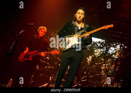 Mailand, Italien. März 2024. Die südkoreanische Indie Rock Band The Rose tritt am 21. März 2024 live im Alcatraz in Mailand auf (Foto: Maria Laura Arturi/NurPhoto)0 Credit: NurPhoto SRL/Alamy Live News Stockfoto