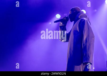 Madison, USA. März 2024. Rapper Danny Brown im Sylvee am 21. März 2024 in Madison, Wisconsin (Foto: Daniel DeSlover/SIPA USA) Credit: SIPA USA/Alamy Live News Stockfoto