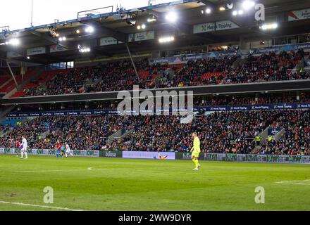 Oslo, Norwegen. März 2024. Oslo, Norwegen, 22. März 2024: Allgemeiner Blick in das Stadion während des Internationalen Freundschaftsfußballspiels zwischen Norwegen und Tschechien im Ullevaal-Stadion in Oslo, Norwegen. (ANE Frosaker/SPP) Credit: SPP Sport Press Photo. /Alamy Live News Stockfoto