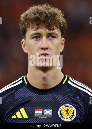 AMSTERDAM: Jack Hendry von Schottland während des Freundschaftsspiels zwischen den Niederlanden und Schottland in der Johan Cruijff Arena am 22. März 2024 in Amsterdam. ANP MAURICE VAN STEEN Stockfoto