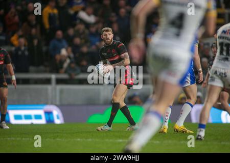 Leeds, Großbritannien. März 2024. *** Daryl Ckarke während des Super League-Spiels zwischen Leeds Rhinos und St Helens im Headingley Stadium, Leeds, UK am 22. März 2024. Foto von Simon Hall. Nur redaktionelle Verwendung, Lizenz für kommerzielle Nutzung erforderlich. Keine Verwendung bei Wetten, Spielen oder Publikationen eines einzelnen Clubs/einer Liga/eines Spielers. Quelle: UK Sports Pics Ltd/Alamy Live News Stockfoto