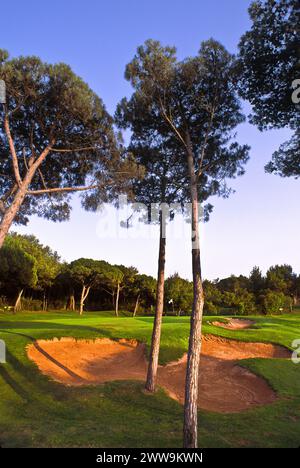 Golfplatz Quinta da Marinha, entworfen von Robert Trent Jones - Cascais, Portugal Stockfoto