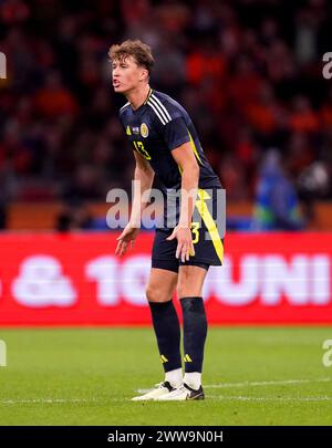 Schottlands Jack Hendry während eines internationalen Freundschaftsspiels in der Johan Cruyff Arena in Amsterdam, Niederlande. Bilddatum: Freitag, 22. März 2024. Stockfoto