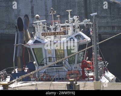 Schlepper bei Agua Clara, Panamakanal Stockfoto
