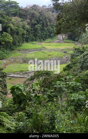 Indisches Zeremonialzentrum, Guayabo, Costa Rica. Stockfoto