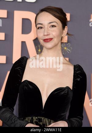 Los Angeles, USA. März 2024. Joanna Sotomura kam am 21. März 2024 bei Hulus „We Were the Lucky Ones“ in Los Angeles, KALIFORNIEN, Premiere, die im Academy Museum of Motion Pictures stattfand. © Janet Gough/AFF-USA.COM Credit: AFF/Alamy Live News Stockfoto