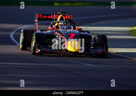 07 TRAMNITZ Tim (ger), MP Motorsport, Dallara F3 2019, Action während der 2. Runde der FIA Formel-3-Meisterschaft 2024 vom 22. Bis 24. März 2024 auf dem Albert Park Circuit in Melbourne, Australien - Foto Xavi Bonilla / DPPI Stockfoto