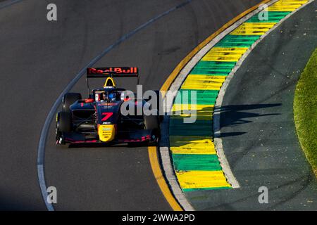 07 TRAMNITZ Tim (ger), MP Motorsport, Dallara F3 2019, Action während der 2. Runde der FIA Formel-3-Meisterschaft 2024 vom 22. Bis 24. März 2024 auf dem Albert Park Circuit in Melbourne, Australien - Foto Xavi Bonilla / DPPI Stockfoto