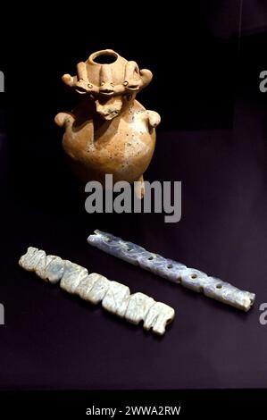 SAN JOSÉ, PROVINZ SAN JOSÉ, COSTA RICA: Das Jade Museum und die präkolumbische Kultur präsentiert eine umfangreiche Sammlung von Artefakten Costa Ricas. Stockfoto