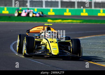 10 BORTOLETO Gabriel (BH), Invicta Racing, Dallara F2 2024, Action während der 3. Runde der FIA Formel 2 Championship 2024 vom 22. Bis 24. März 2024 auf dem Albert Park Circuit in Melbourne, Australien - Foto Xavi Bonilla / DPPI Stockfoto